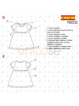 VESTIDO CAMPANA NIÑA 2105