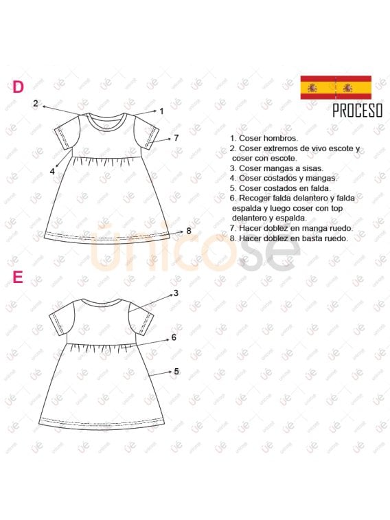 VESTIDO CAMPANA NIÑA 2105