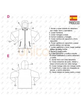 CHAQUETA  IMPERMEABLE UNISEX Hchaq 2103