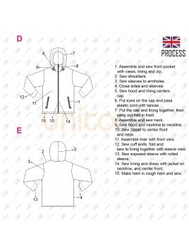 CHAQUETA  IMPERMEABLE UNISEX Hchaq 2103