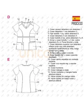 BLUSA SANITARIA MUJER RT 2119