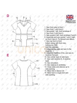 BLUSA SANITARIA MUJER RT 2119