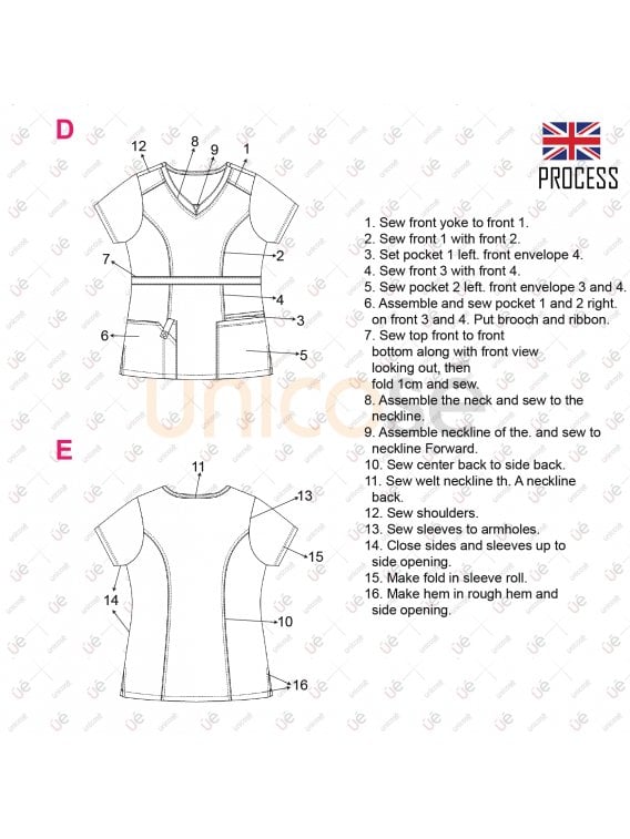 BLUSA SANITARIA MUJER RT 2119