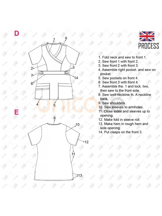 BLUSA SANITARIA MUJER RT 2120