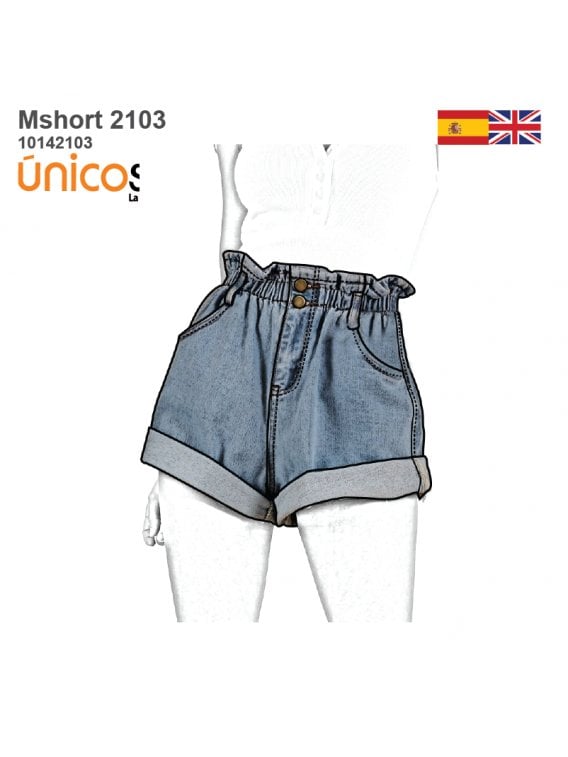 SHORT CINTURA ELASTICA MUJER 2103