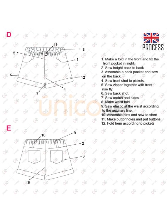 SHORT CINTURA ELASTICA MUJER 2103