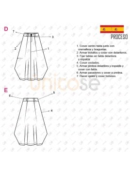 FALDA LARGA MUJER 2101