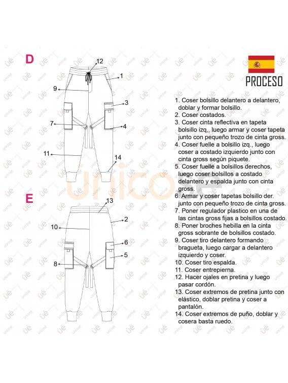PANTALON JOGGER CARGO HOMBRE 2107