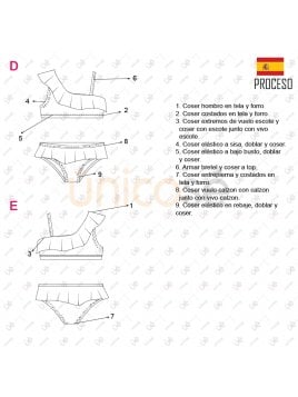 TRAJE DE BAÑO 2 PIEZAS NIÑA 2102