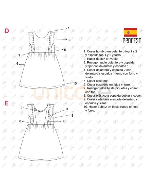 VESTIDO SOLERA NIÑA 2107