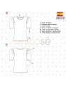 POLERA MANGA GLOBO MUJER 2103