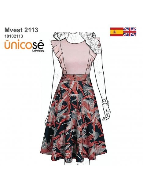 VESTIDO PLATO MUJER 2113