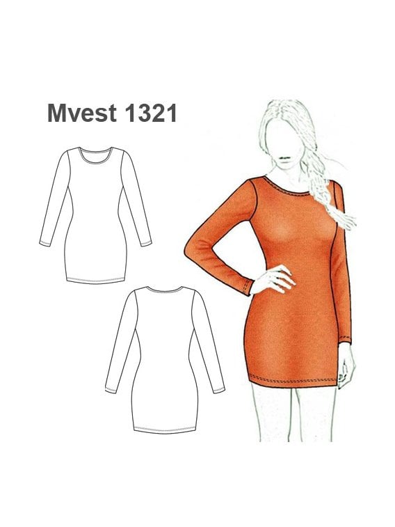 VESTIDO AJUSTADO MANGA LARGA