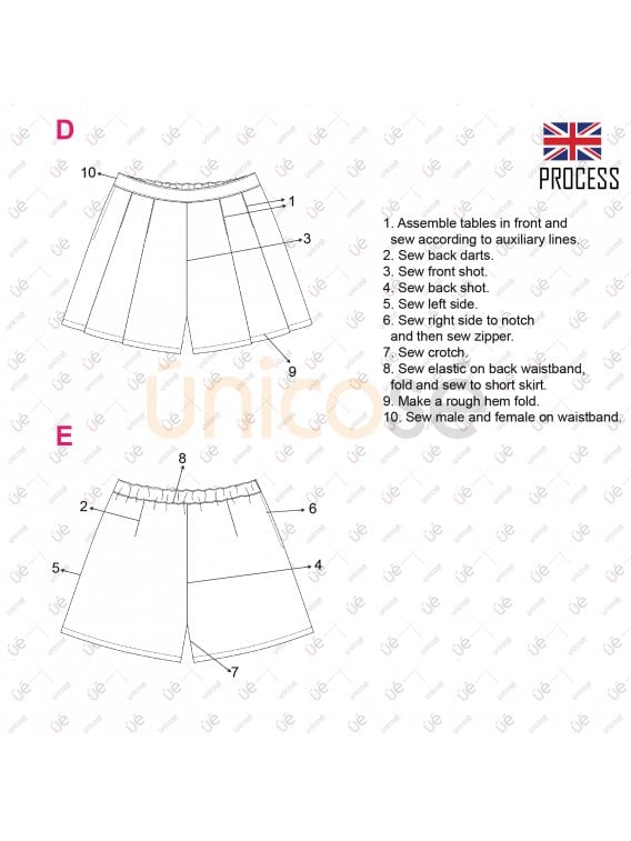 FALDA SHORT ESCOLAR 2101