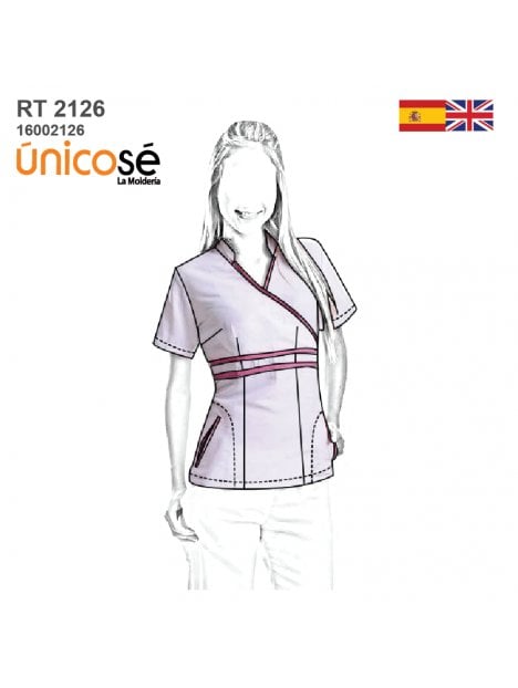 BLUSA SANITARIA MUJER 2126