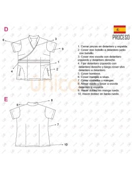 BLUSA SANITARIA MUJER 2126