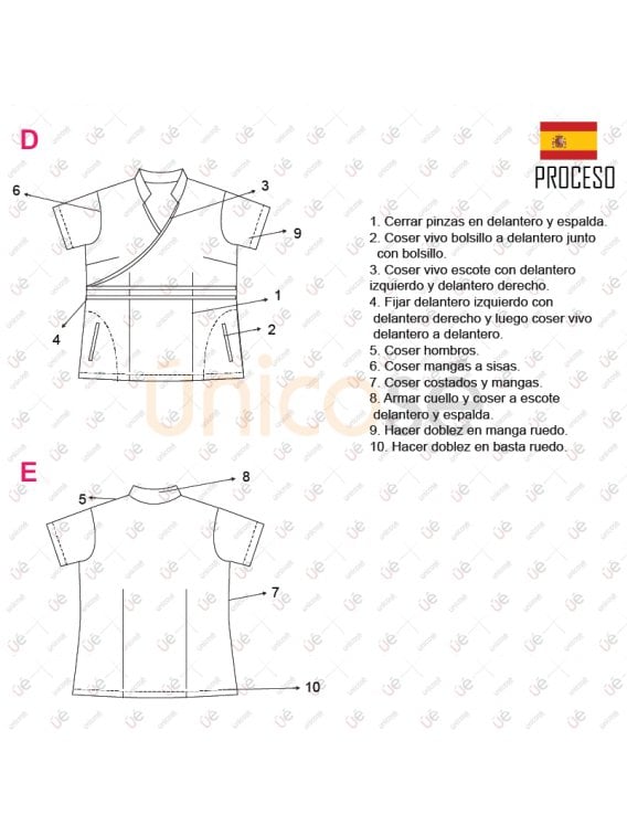 BLUSA SANITARIA MUJER 2126