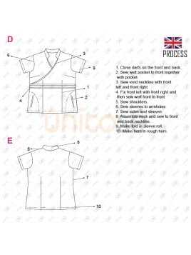 BLUSA SANITARIA MUJER 2126