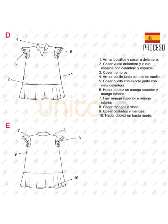 VESTIDO EVASE MUJER 2117