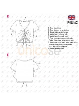 TOP CON RECOGIDO MUJER 2106