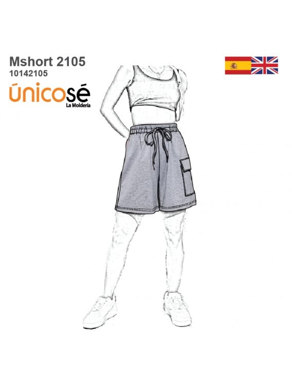 SHORT OVERSIZE MUJER 2105