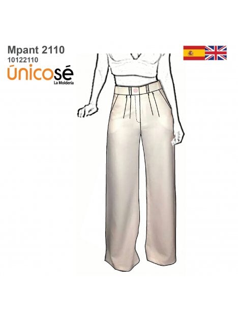 PANTALON PALAZZO MUJER 2110