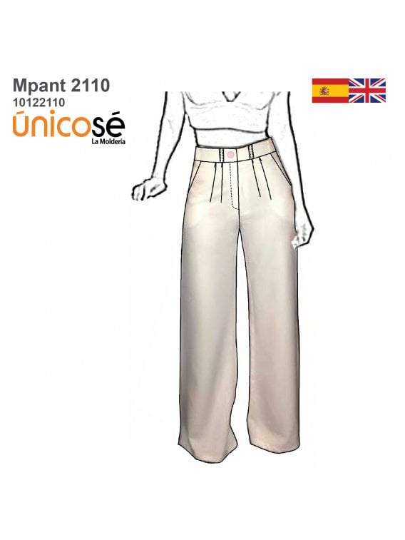 PANTALON PALAZZO MUJER 2110