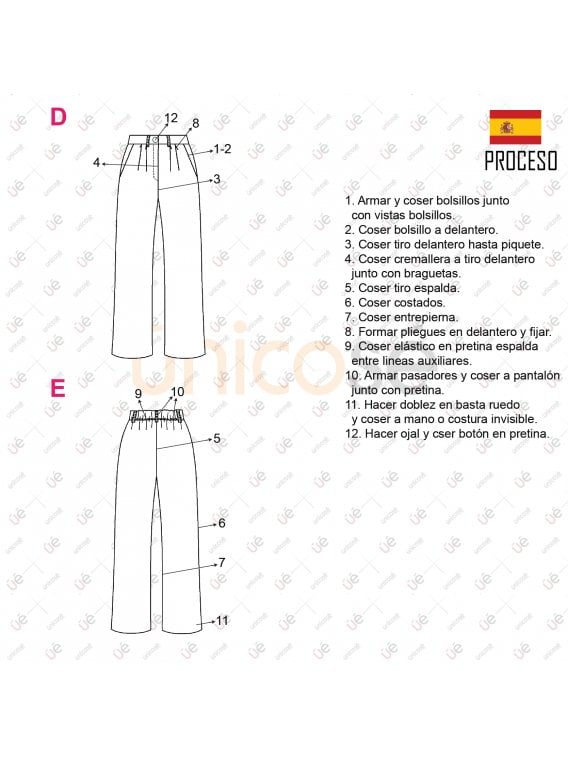 PANTALON PALAZZO MUJER 2110