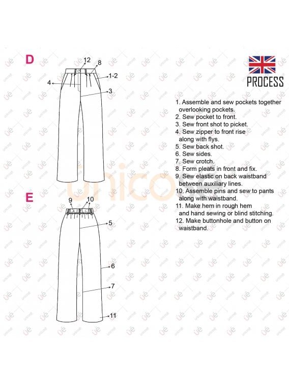 PANTALON PALAZZO MUJER 2110