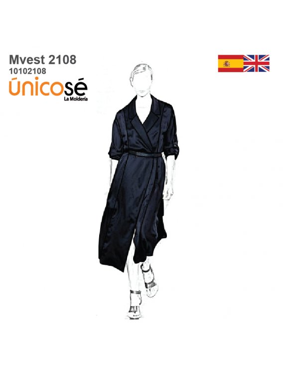 VESTIDO SACO MUJER 2108