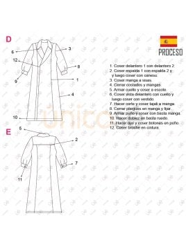 VESTIDO SACO MUJER 2108