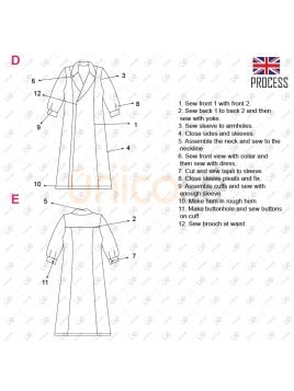 VESTIDO SACO MUJER 2108