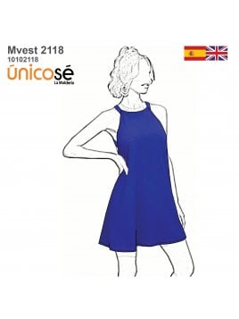 VESTIDO EVASE MUJER 2118