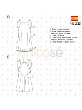 VESTIDO EVASE MUJER 2118