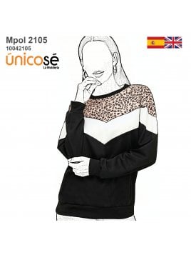 POLERON CORTES MUJER 2105