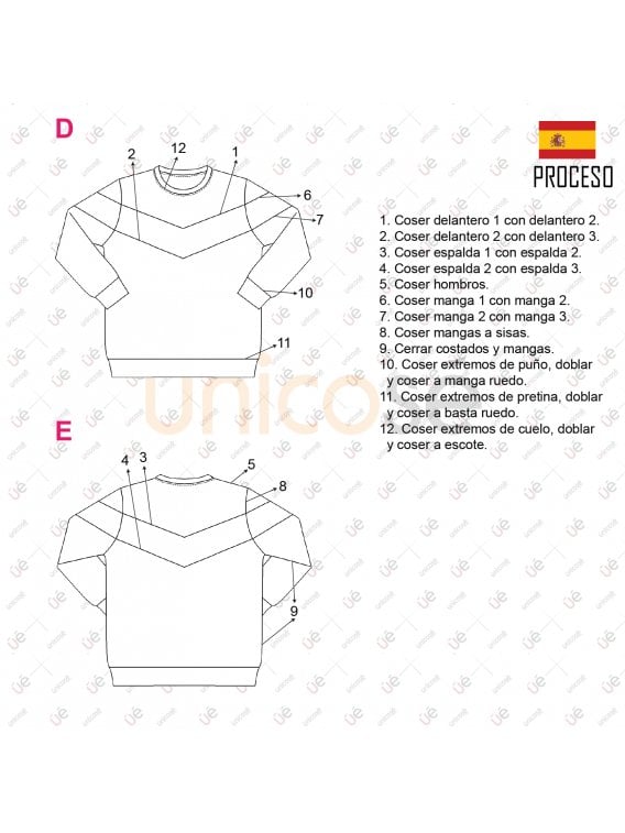 POLERON CORTES MUJER 2105