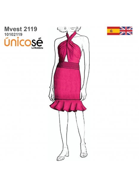 VESTIDO FIESTA MUJER 2119