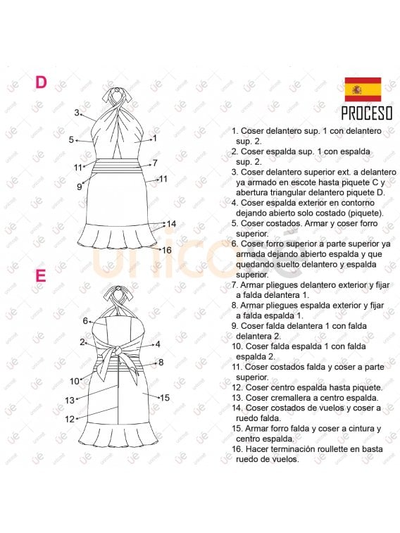 VESTIDO FIESTA MUJER 2119