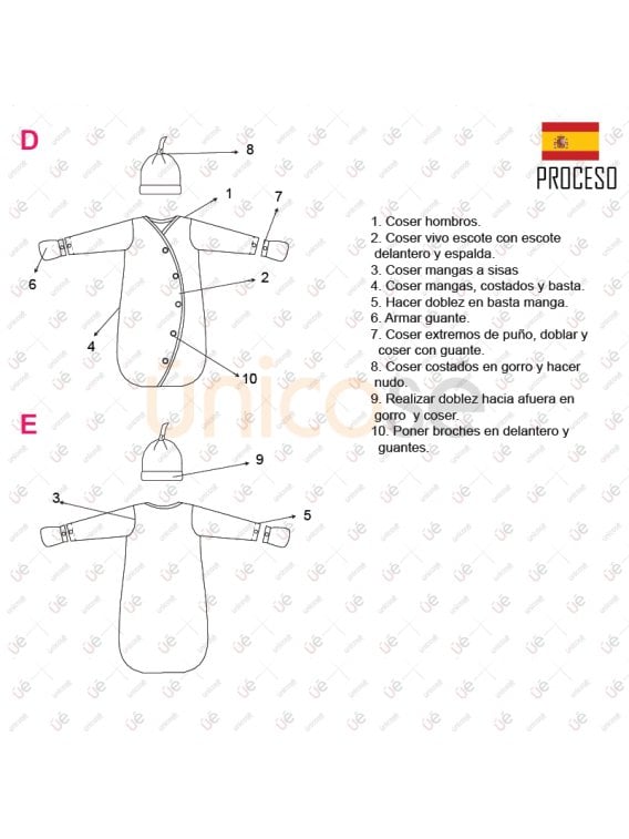 PIJAMA SAQUITO BEBE 2102