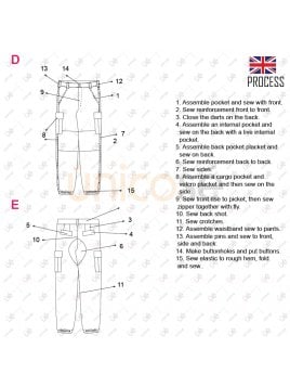 PANTALON CARGO MUJER 2129