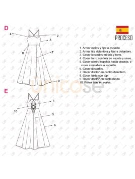 VESTIDO LARGO MUJER 2122