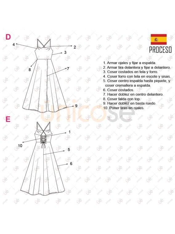 VESTIDO LARGO MUJER 2122