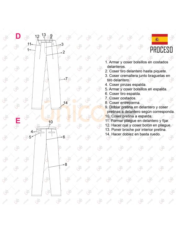 PANTALON RECTO MUJER 2113
