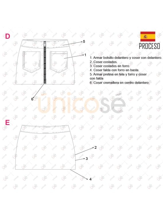 FALDA MINI MUJER 2103