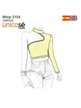 TOP ASIMETRICO MUJER 2104