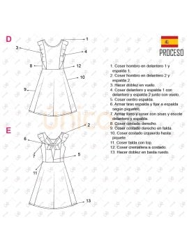 VESTIDO EVASE MUJER 2121