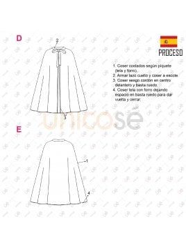 DISFRAZ CAPA MAGO BEBE 2201