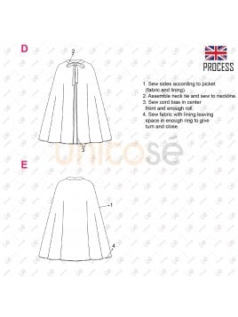 DISFRAZ CAPA MAGO BEBE 2201