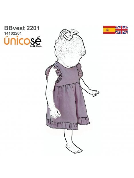 VESTIDO BASICO BEBE 2201