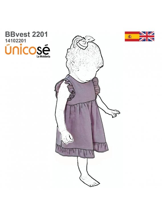 VESTIDO BASICO BEBE 2201